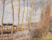 Alfred Sisley The Canal du Loing at Moret France oil painting artist